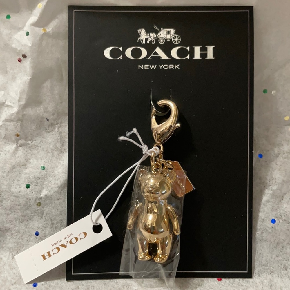 Brand New Super Cute Coach Bear Chain